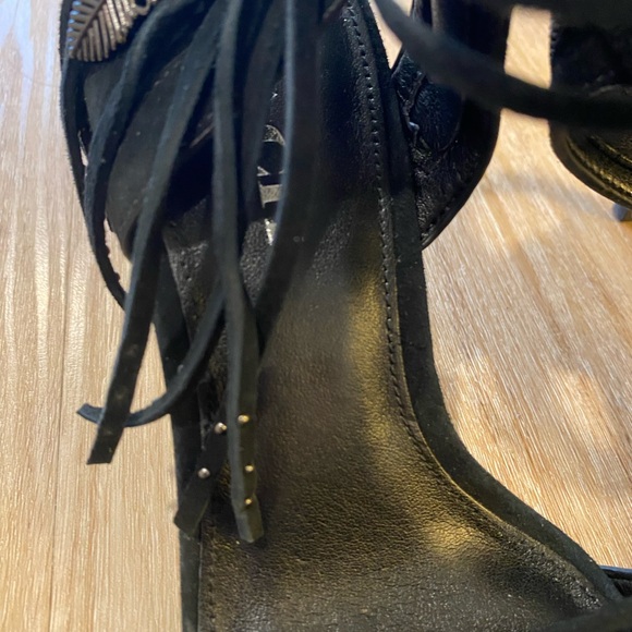 Coach Harvey Lux Suede Black Dress Heels - Picture 3 of 6